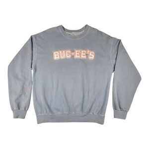 Buc-ee's Bucees Crewneck Sweatshirt M Medium Long Sleeve Gray Logo